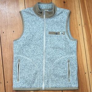 The North Face Gray and Brown Fleece Vest